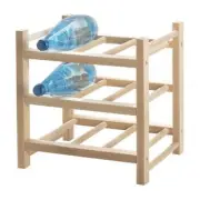 Wine Water Drink Canning Jar WOOD Hutten 9 Bottle Rack IKEA 700.324.51 SFD