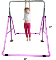 Jungle Kids Monkey Horizontal Bar Kip Playground Training Play Bars Pink NEW