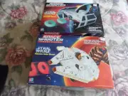 2 - 1996 Milton Bradley Star Wars Millenium Falcon & Tie Fighter Shooters MIB
