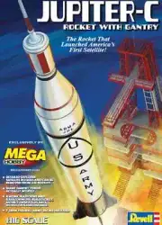 Revell Jupiter C Rocket w/Gantry 1/110 Scale 3706 Plastic Model Kit Spacecraft