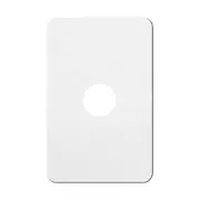 Hager WBSCV1 1 Gang SILHOUETTE Internal Switch Cover Plate Gloss White