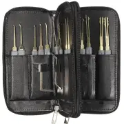 25PCS Spring Steel Locksmith Practice Tool Set Single Hook Lockpick Training Unlock Key Extractor Door Opening Tension W
