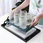 Iron Serving Tray with Handles Great for Snacks Drinks or Organizing Items