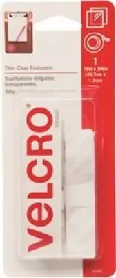 Velcro Brand 91326 Clear 3/4" by 18" Clear Tape Hook and Loop Type Fastener