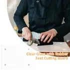 Acrylic Cutting Board Non-Slip Countertop Chopping Board Cutting 40x30x0.3cm༒