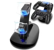 For PlayStation PS4, PS4 Slim, Dual Controller LED Charging USB Charging Stand