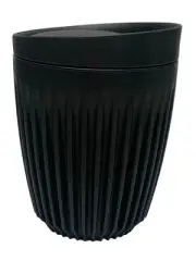Huskee Cup | Reusable Coffee Cup with Lid 8oz/236ml Charcoal