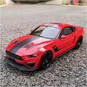 Scale Finished Model Car 1:18 Diecast Vehicle for Ford Mustang Roush Stage 3 2019 Simulation Resin Sports Car Model Ornaments Miniature Replica Car