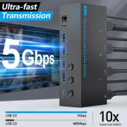 8K@60Hz KVM Switch 3 Monitors 3 Computers 4K@144Hz, 2 Displayport KVM Switch
