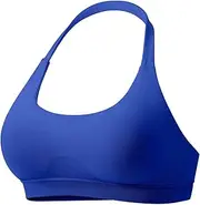[VOYJOY] Women Workout Impact Bras Medium Low Support Halter Sports Bras Seamless Open Back Gym Padded Yoga Crop Top