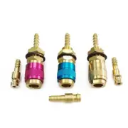 3 SET Gas & Water Quick Connector For MIG TIG Welder Torch Red + Blue + Copper
