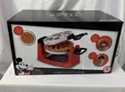 NIB - Mickey Mouse Rotating Bubble Waffle Maker, Single Flip Waffle Iron