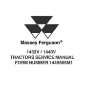 Service Repair Manual For Massey Ferguson 1433V / 1440V Tractors Get it Today