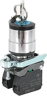 XNWKF Protect Type XB4-BG33 Selector Switch Zbe Bring Key Three Block Knob Two Normally Open Push Button 22MM 10A/440V(3Gear,1NO)