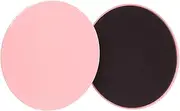 Perfeclan 2 Pieces Core Sliders Exercise Equipment Portable on Carpet or Hardwood Floor Exercise Gliding Discs for Gym Yoga Pilates Training Abdominal, Pink