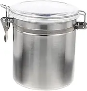Ciieeo Stainless Steel Food Canister Kitchen Storage Jar for Coffee Beans Dried Fruits Household Use Practical Home Accessory with Height