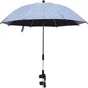 Umbrella Stroller Sun Shade,Clip- Universal Stroller Umbrella - Waterproof Parasol with UV Protection for Beach Chairs, Stroller Accessories Wynott
