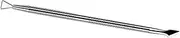 Baluue Stainless Steel Nail Cuticle Remover Set 2pcs Pusher Cleaner Tool Manicure Kit Silver