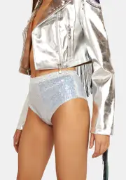 [Club Exx] Sparkle Realm Sequin Hot Shorts