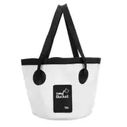 12L Collapsible Bucket Travel Camping Portable Water Storage Container White