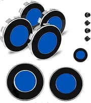 JQNTQB 7-Piece Anniversary Badge Upgrade Kit for Select German Luxury Cars | Precision-Engineered 68mm Wheel Caps, 82mm Hood&74mm Trunk Emblems + 45mm Logo|Includes 4 Secure Adapters (Blue & White)