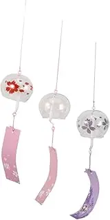 ROMISBABA Exquisite Glass Wind Chime Japanese Wind Chime Window Decor Versatile for Indoor/Outdoor Use