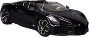 for Bugatti W16 Alloy Miniature Diecast Model Sports Car Toys Kid Gift 1:18(Black)