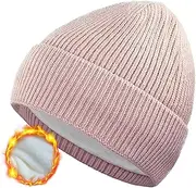 [AUSUAYA] Winter Hat for Men Women, Womens Wool Knit Beanie Hat Fleece Lined for Cold Weather Knitted Skull Cap, AU-S-M8