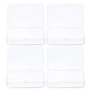 4pcs Component Storage Box 3.35" PP Electronic Organizer Box with Cover