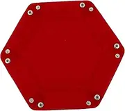 COSMEVIVI Pu Leather Dice Tray Poker Egg Storage Box Collapsible Storage Case Desktop Organizer Dice Tower