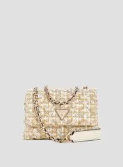GUESS Women's Gold Giully Mini Crossbody Bag