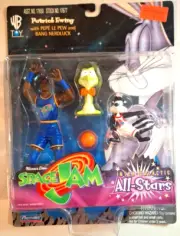 1996 Space Jam Patrick Ewing HOF & Pepe Le Pew & Nerdluck Action Figure Set NIB