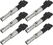 Set Of 6 Ignition Coils, For Vw For Golf 2.8L 2002-2005 Oe# Uf404 022905100A 022905100D
