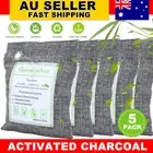 5Pcs 200G Natural Bamboo Air Purifier Deodorizer Activated Charcoal Bag Fresher