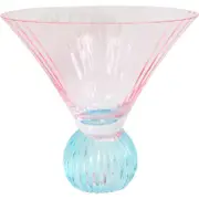 LVD Bubble Ball Cocktail Dessert Barware/Glassware Decor 12.6cm - Pink Turq