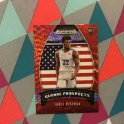 2020-21 Prizm Draft Picks James Wiseman Global Prospect Ruby Wave Prizm #97 RC
