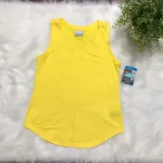 New Columbia Omni-Wick Size S Cades Cape Tank Top Women Yellow Back Slit