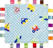 Blanket Soothing Toy | Multipurpose Plush Security Blanket - Soft Appease Towel with Tags, Portable Soothing Toy for Napping, Entertainment