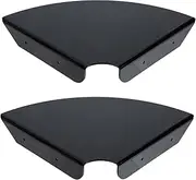 [IMIKEYA] 2Sets Acrylic Wall Shelves Wall Mounted Floating Corner Shelf for Bathroom and Bedroom Storage Sleek Design