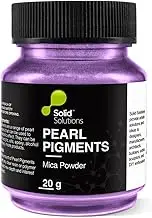 Mica Powder for Epoxy Resin, Pearlescent Natural Metallic Pigment Powder for Lip Gloss, Nails, Slime, Bath Bombs Soap, Making Polymer Clay | Colour - Synstar Purple