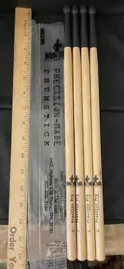 2 New Pair rare JOHNNY RABB Rubber Tip PRACTICE Pro 5A PAD Chops drum sticks NOS
