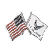US AIR FORCE HAP ARNOLD WING WITH US FLAG LAPEL PIN - MADE IN THE USA!