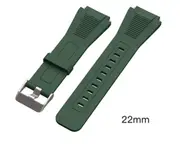 Watch Straps Silicone Quick Release Soft Rubber Replacement Watch Bands Suitable for Huawei GT Watches-Green