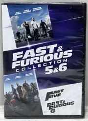 Fast & Furious Collection: 5 & 6 (DVD) New Sealed