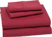 King Size Microfiber Bed Sheet Set, 36 cm Deep Pockets Lightweight Super Soft Easy Care
