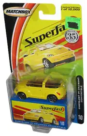 Matchbox Superfast 35th Chrysler PT Cruiser Convertible Yellow Car #10