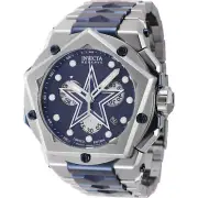 Invicta Men's Watch NFL Dallas Cowboys Chrono Navy Blue and Silver Dial 44493