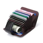 Women Cowhide Leather Rfid Wallet - Horizontal Design