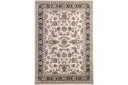 Ash Cream Black Rug - 160x160