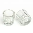 Nail Art Tool Powder Glassware Octagon Cup Crystal cup Manicure Tools Glass Cup